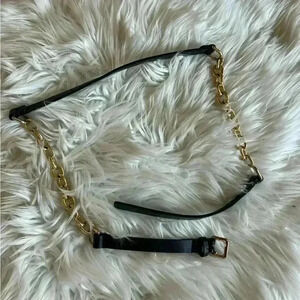 Black/ Gold Chain Belt size S/M metal